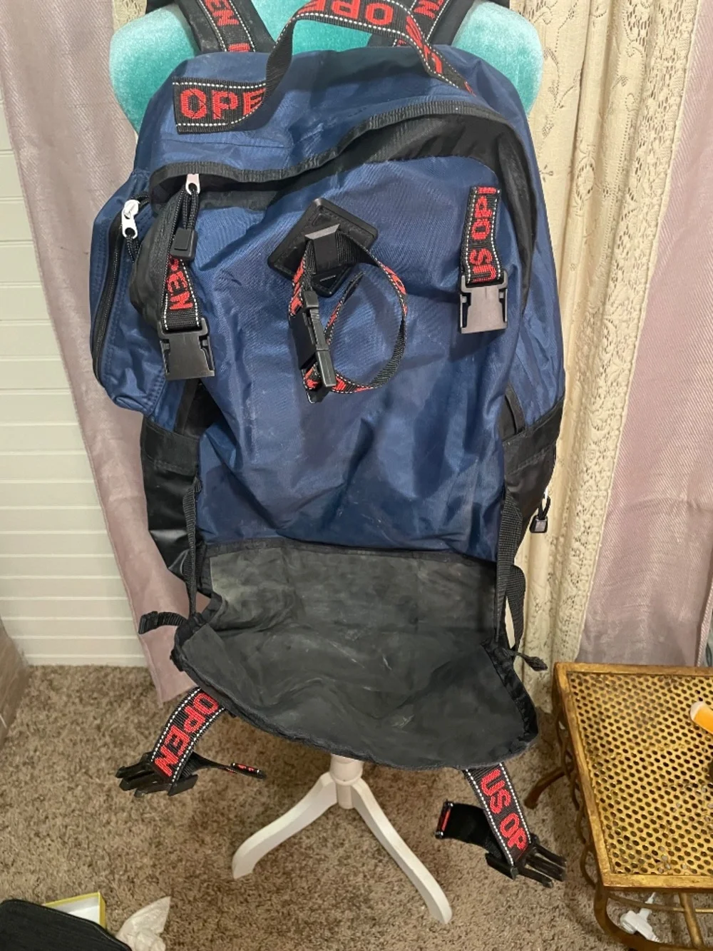 Wilson: vintage US Open nylon tennis backpack